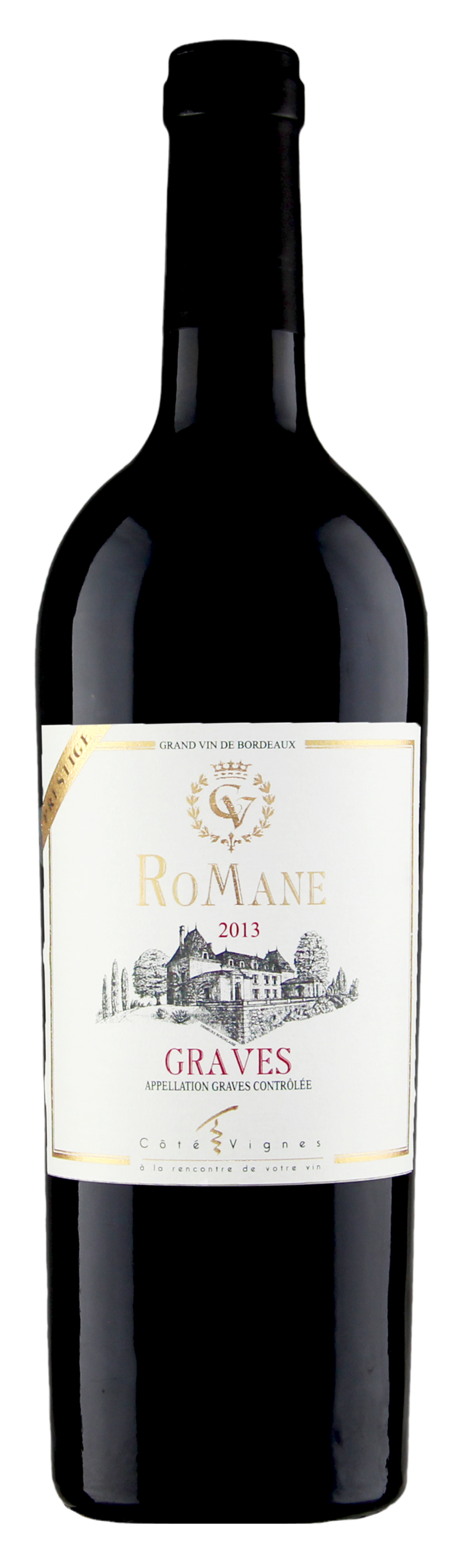 ROMANE Graves Rouge Prestige AOC 2013 Maison Côté Vignes