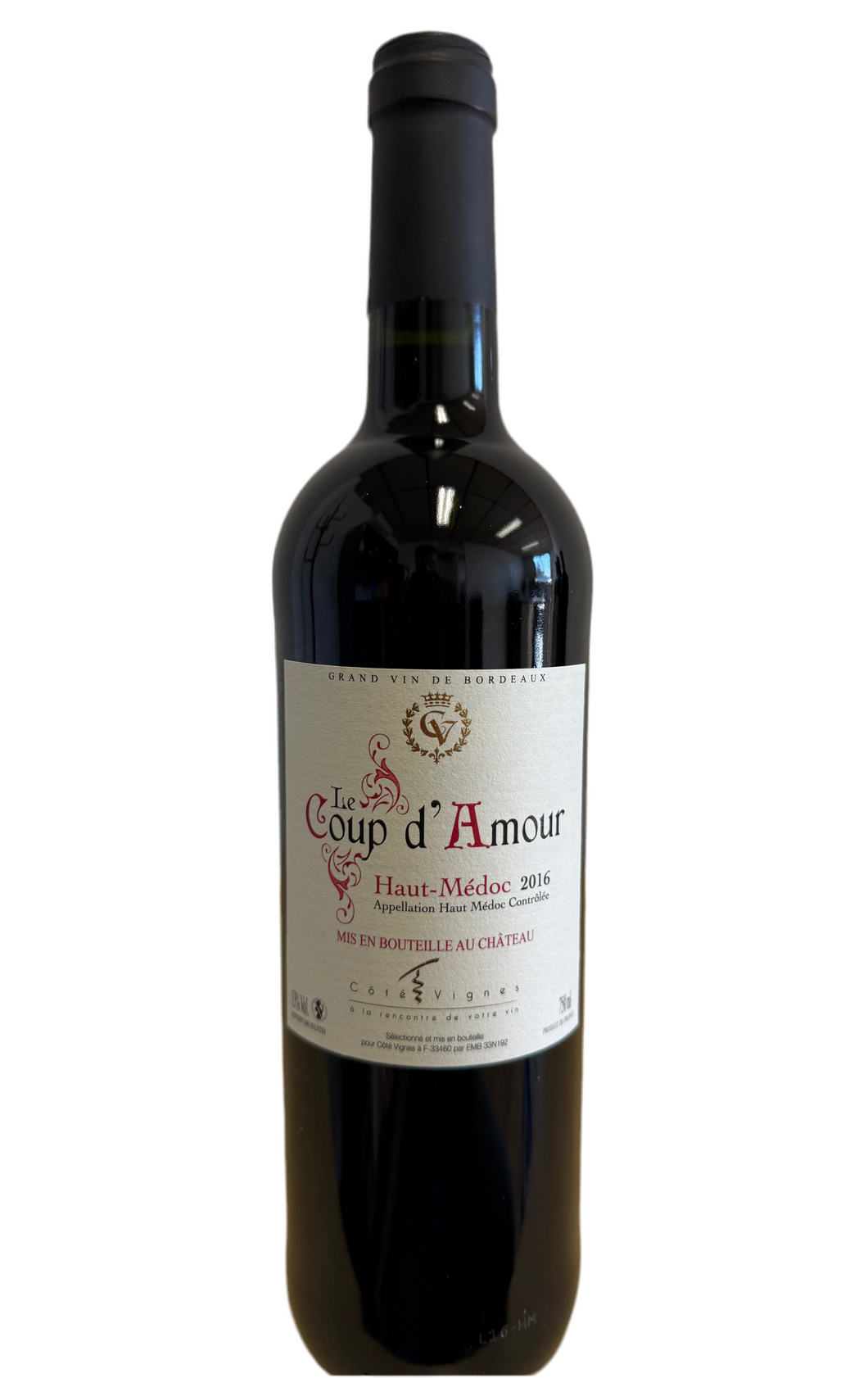 LE COUP D'AMOUR Haut-Médoc AOC 2016 Maison Côté Vignes
